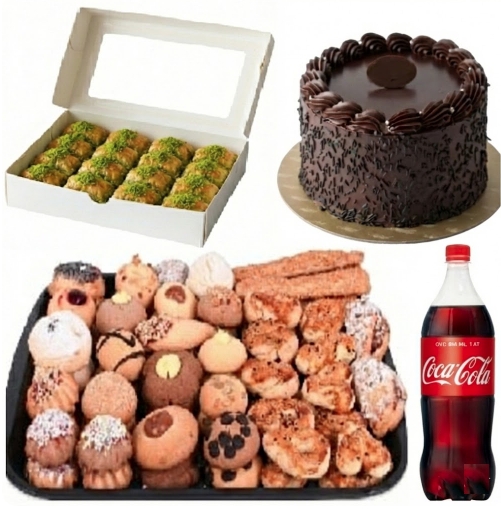 1 kg Fıstıklı Baklava Öne Çıkan 4-6 Kişilik Menü Kıbrıs pasta