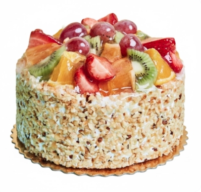 4 ile 6 kişilik karışık mevsim meyveli yaş pasta Kıbrıs pasta