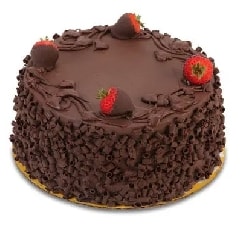 9-12 Kişilik Sade Klasik Çikolatalı Yaş Pasta Kıbrıs pasta