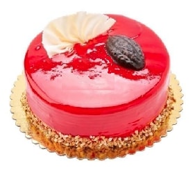 Hafif Lezzet: 9-12 Kişilik Sade Frambuazlı Pasta Kıbrıs pasta