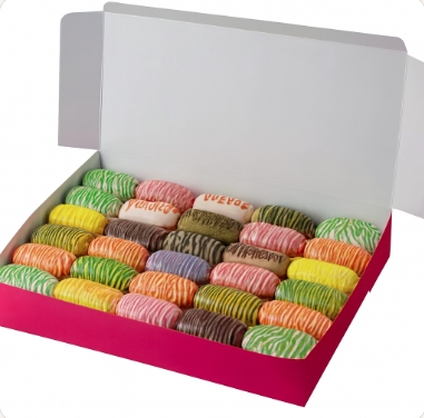 Karışık Ekler Pasta 2 Kg Özel Reçeteli Çikolatalı ve Meyveli 2000 gr Ekler Kıbrıs pasta