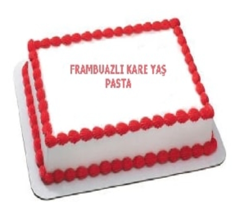 Lezzetli Frambuaz Aromalı 35 Kişilik Yaş Pasta Kıbrıs pasta