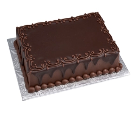 Şık ve Sade Tasarımlı 90 Kişilik Çikolatalı Pasta Kıbrıs pasta
